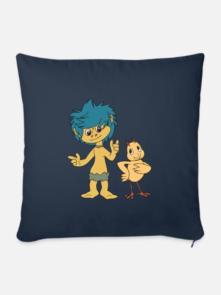 Plumps & Küken - Sofakissenbezug 45 x 45 cm - Navy