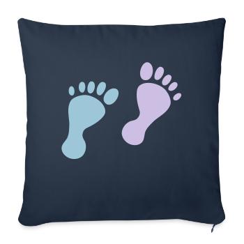 baby feet - Sofakissenbezug 45 x 45 cm - Navy - Vorne