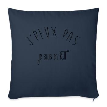 JPEUX PAS JE SUIS EN RTT - Housse de coussin décorative 45 x 45 cm - bleu marine - Devant