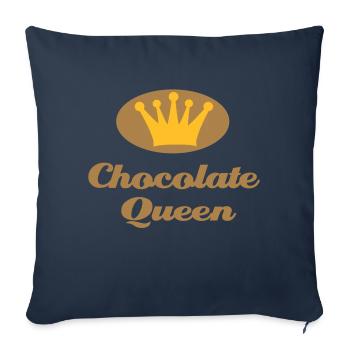 Schokolade - Sofakissenbezug 45 x 45 cm - Navy - Vorne