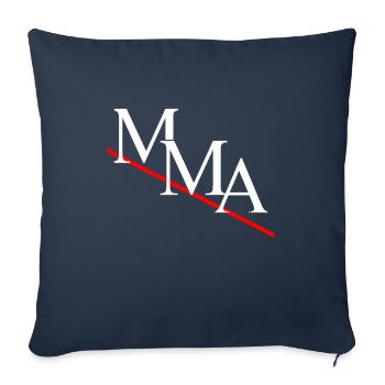 MMA - Housse de coussin décorative 45 x 45 cm - bleu marine - Devant