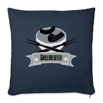 Grillmeister - Sofakissenbezug 45 x 45 cm - Navy - Vorne