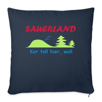 Sauerland - Sofakissenbezug 45 x 45 cm - Navy - Vorne