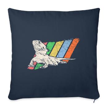 Animal de compagnie Retro - Housse de coussin décorative 45 x 45 cm - bleu marine - Devant