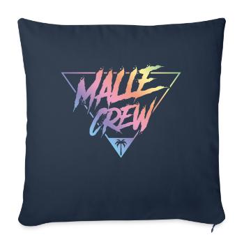 Malle crew coloré - Housse de coussin décorative 45 x 45 cm - bleu marine - Devant