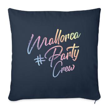 Équipe de fête de Majorque - Housse de coussin décorative 45 x 45 cm - bleu marine - Devant