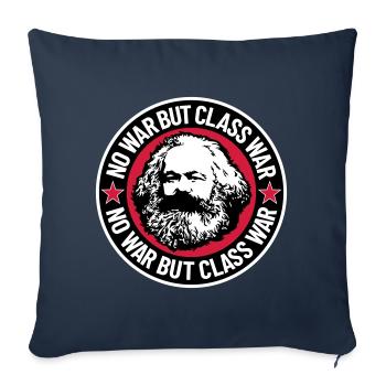 No War But Class War II - Sofa pillowcase 17,3'' x 17,3'' (45 x 45 cm) - navy - Front
