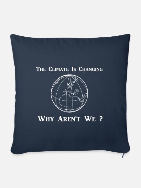 Klimawandel - Sofakissenbezug 45 x 45 cm - Navy