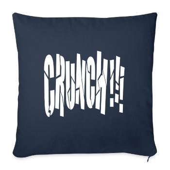 CRUNCH !!! - Housse de coussin décorative 45 x 45 cm - bleu marine - Devant