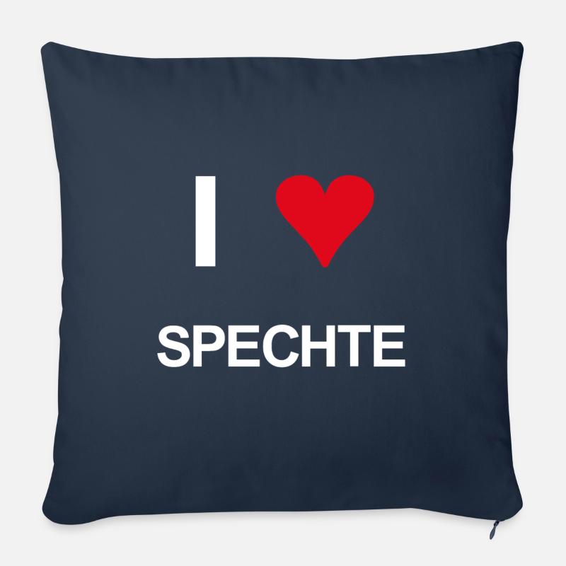 I love spechte - Sofakissenbezug 45 x 45 cm - Navy
