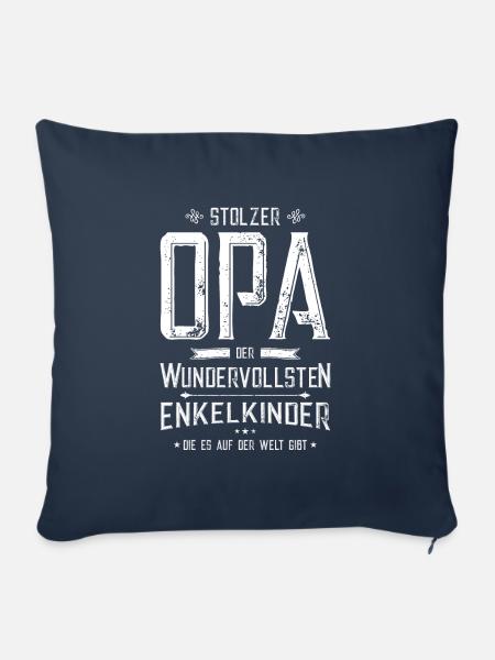Stolzer Opa - Sofakissenbezug 45 x 45 cm - Navy