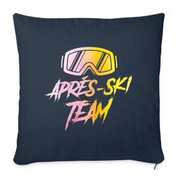 apres sli ski goggles colorful - Sofa pillowcase 17,3'' x 17,3'' (45 x 45 cm) - navy - Front