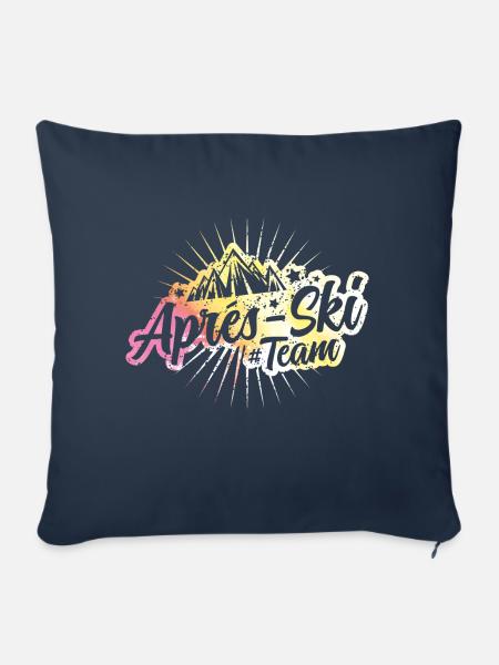 apres ski team berge bunt - Sofakissenbezug 45 x 45 cm - Navy