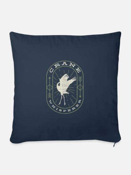 Crane Whisperer - Sofakissenbezug 45 x 45 cm - Navy