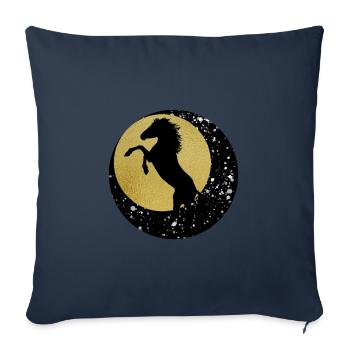 Wild spirit in the moon - Sofa pillowcase 17,3'' x 17,3'' (45 x 45 cm) - navy - Front
