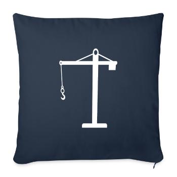 crane - Sofa pillowcase 17,3'' x 17,3'' (45 x 45 cm) - navy - Front