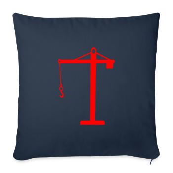 crane - Sofa pillowcase 17,3'' x 17,3'' (45 x 45 cm) - navy - Front