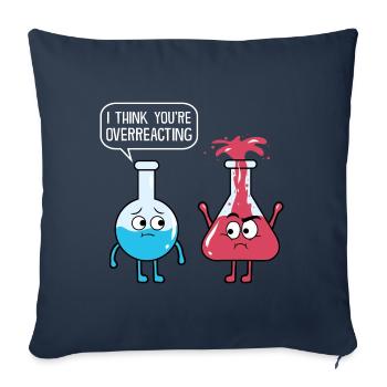 Chemistry saying chemistry chemist gift chemical - Sofa pillowcase 17,3'' x 17,3'' (45 x 45 cm) - navy - Front