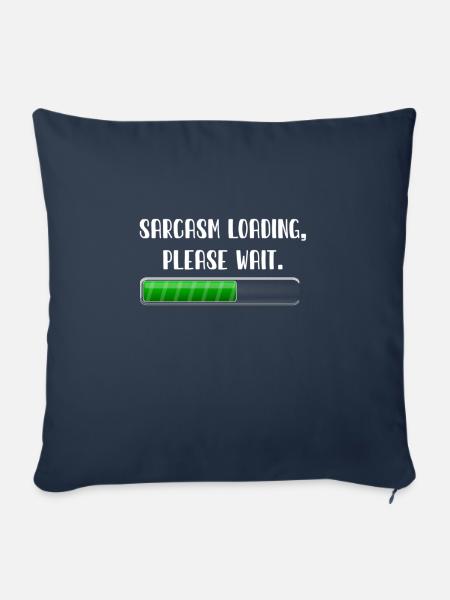 Sarkasmus - Sofakissenbezug 45 x 45 cm - Navy