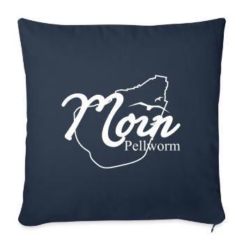 Moin Pellworm weiß - Sofakissenbezug 45 x 45 cm - Navy - Vorne