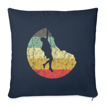 Mountaineering Climbing Gift Bouldering Retro Cool - Sofa pillowcase 17,3'' x 17,3'' (45 x 45 cm) - navy - Front