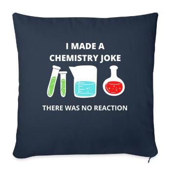 SCIENCE chemistry moment of science gift - Sofa pillowcase 17,3'' x 17,3'' (45 x 45 cm) - navy - Front