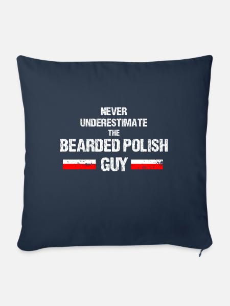 bearded polish - Sofakissenbezug 45 x 45 cm - Navy