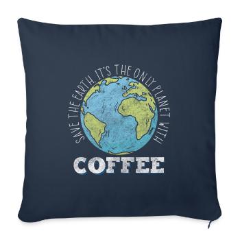Nature Conservation Climate Change Recycling - Sofa pillowcase 17,3'' x 17,3'' (45 x 45 cm) - navy - Front