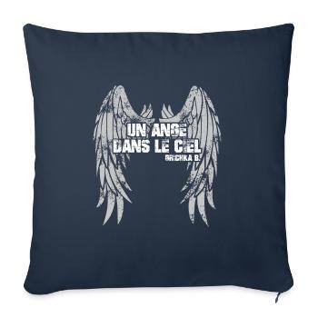 Un ange dans le ciel - RIP Grichka B. - Housse de coussin décorative 45 x 45 cm - bleu marine - Devant