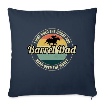 Barrel Racer Racing Horse Riding Dad Fathers day - Sofa pillowcase 17,3'' x 17,3'' (45 x 45 cm) - navy - Front