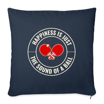 Ping Pong Master Entraîneur de Tennis de Table Paddle Player - Housse de coussin décorative 45 x 45 cm - bleu marine - Devant