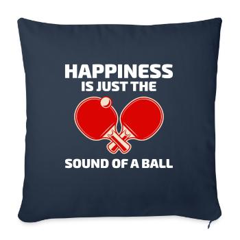 Ping Pong Master Entraîneur de Tennis de Table Paddle Player - Housse de coussin décorative 45 x 45 cm - bleu marine - Devant