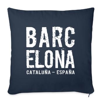 Barcelona, Katalonien, Spanien, Mittelmeer - Sofakissenbezug 45 x 45 cm - Navy - Vorne