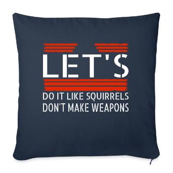 Peace for Paris Heart Peace Movement Present - Sofa pillowcase 17,3'' x 17,3'' (45 x 45 cm) - navy - Front