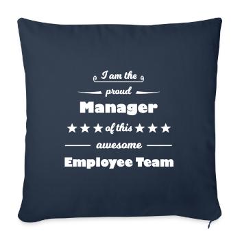 The Manager - Sofa pillowcase 17,3'' x 17,3'' (45 x 45 cm) - navy - Front