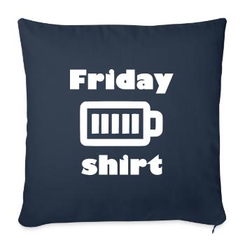 The funny Friday shirt - Sofa pillowcase 17,3'' x 17,3'' (45 x 45 cm) - navy - Front