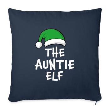 The Auntie Elf - Sofa pillowcase 17,3'' x 17,3'' (45 x 45 cm) - navy - Front