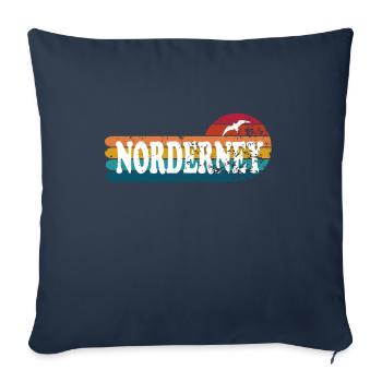 Insel Norderney Ostfriesland - Sofakissenbezug 45 x 45 cm - Navy - Vorne