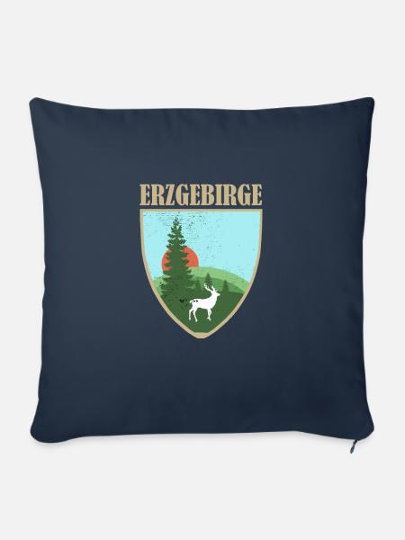 Erzgebirge - Sofakissenbezug 45 x 45 cm - Navy