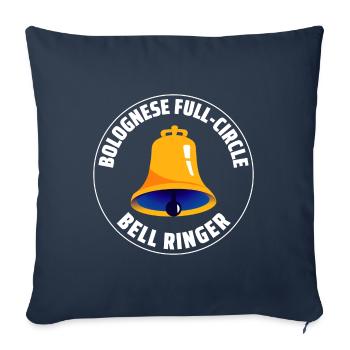 Bolognese Full-Circle Bell Ringer Ringing Hobby - Sofa pillowcase 17,3'' x 17,3'' (45 x 45 cm) - navy - Front