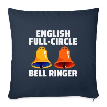 English Full-Circle Bell Ringer Ringing UK England - Sofa pillowcase 17,3'' x 17,3'' (45 x 45 cm) - navy - Front