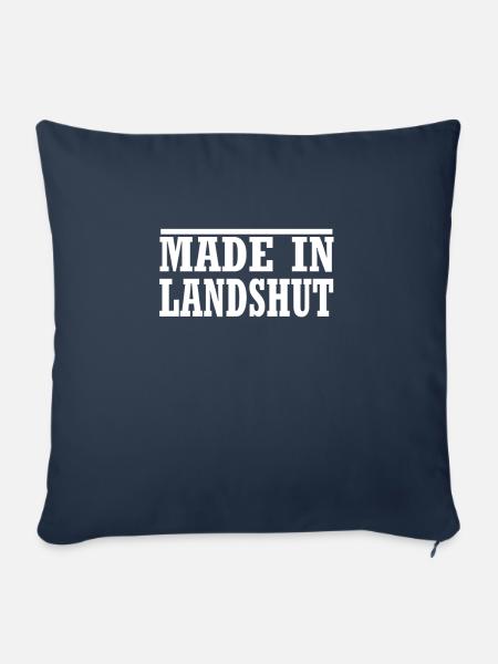 Landshut 03 - Sofakissenbezug 45 x 45 cm - Navy