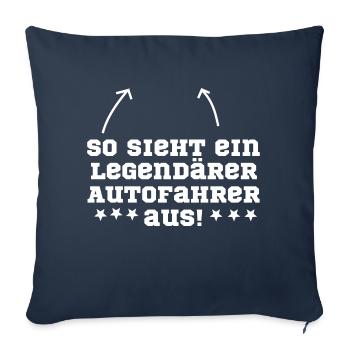 Autofahrer Auto - Sofakissenbezug 45 x 45 cm - Navy - Vorne