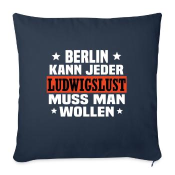 Ludwigslust - Sofakissenbezug 45 x 45 cm - Navy - Vorne