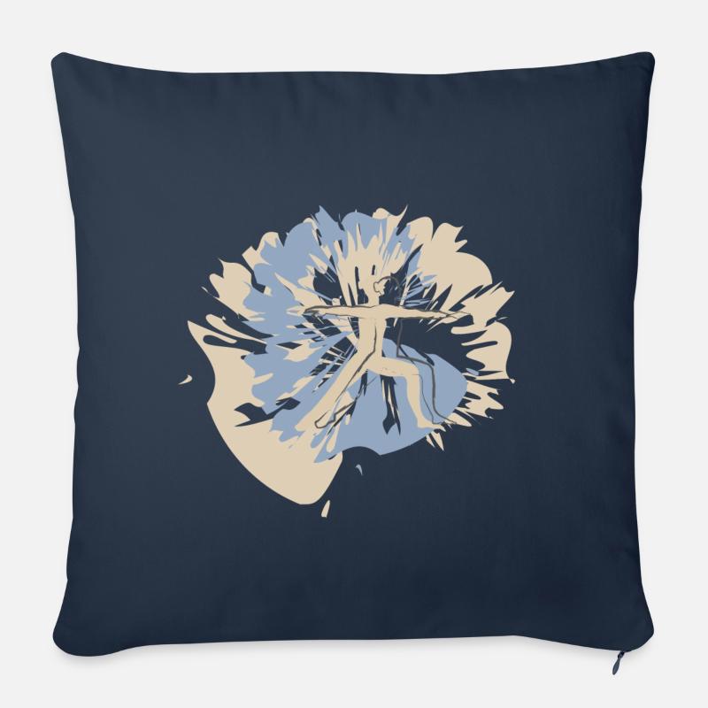 Rikles Yoga-Design - Sofakissenbezug 45 x 45 cm - Navy