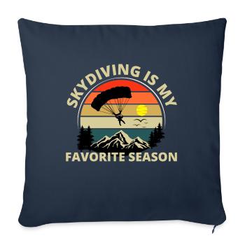 Skydiving Parachute Skydive Skydiver Parachuting - Sofa pillowcase 17,3'' x 17,3'' (45 x 45 cm) - navy - Front