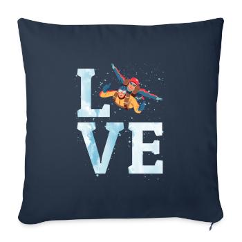 Skydiving Parachute Skydive Skydiver Parachuting - Sofa pillowcase 17,3'' x 17,3'' (45 x 45 cm) - navy - Front