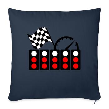 Race car light start - Housse de coussin décorative 45 x 45 cm - bleu marine - Devant