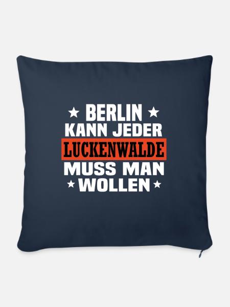 Luckenwalde - Sofakissenbezug 45 x 45 cm - Navy