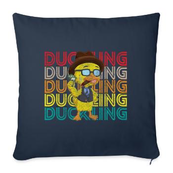 Duck Squeaky Duck Bathtub - Sofa pillowcase 17,3'' x 17,3'' (45 x 45 cm) - navy - Front